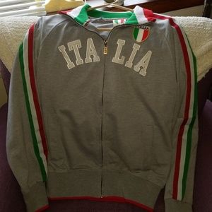 Italia Zip Up Sweatshirt